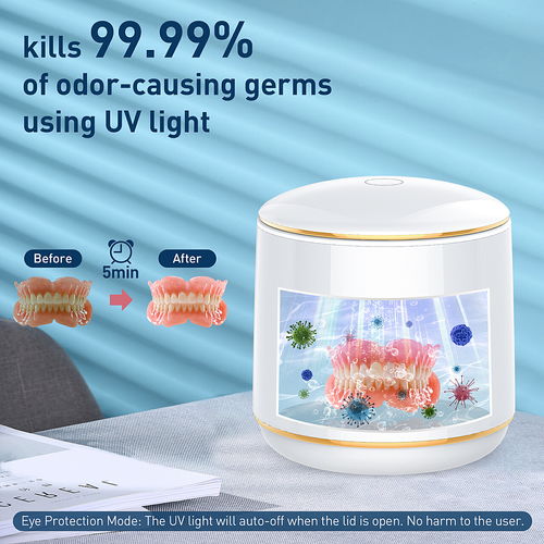 牙套清洗機建模渲染產品圖片亞馬遜主圖a 設計